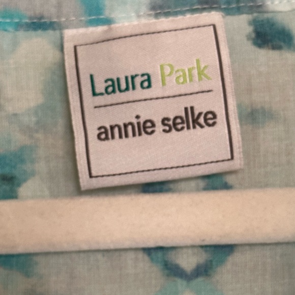 NWOT Laura Park for Annie Selke 100% cotton voile kaftan with slip and carry bag - Picture 2 of 7